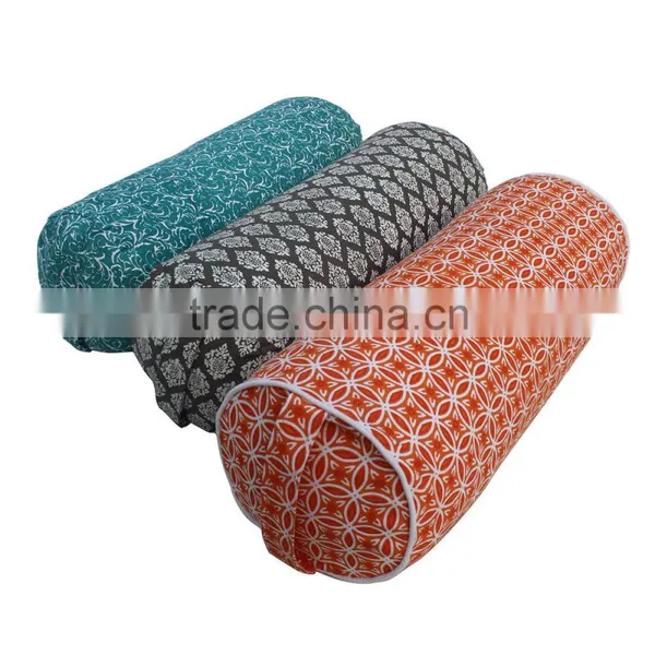 Meditation Pillow in Dyed & Printed Cotton Fabric Filled With Buckwheat photo-2