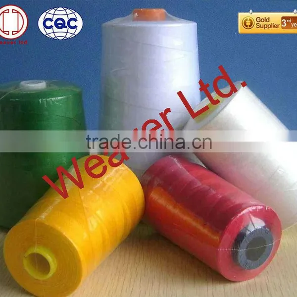 100% Spun Polyester Yarn for Sewing Thread 20s/3 Dyed From China photo-4