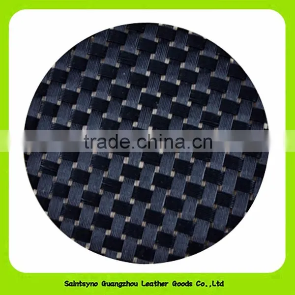 Hot-selling Eco-Friendly Gloss Black Faux Leather Cup Coasters 16028 photo-2