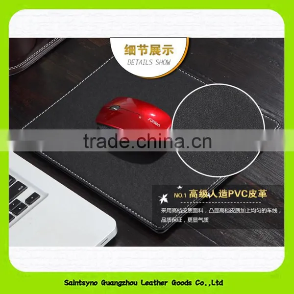 15009 2016 Hot Leather Promotion Mouse Pad Wrist Support Mouse Pad photo-3