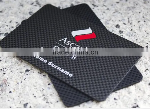 Customed Made Carbon Fiber Business Card ,thick Plastic Carbon Fiber Business Cards 1 mm photo-3