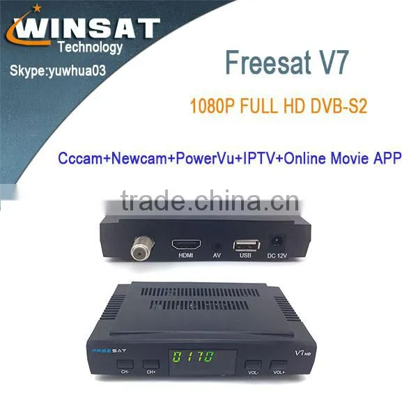 Pre-sale!!! 1080p hd Digital DVB-S2 Satellite Receiver Freesat V7 FTA Set Top Box Support Cccam, Iptv and Usb Wifi