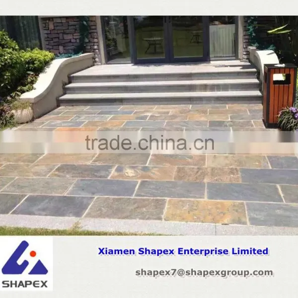 Natural Slate Patio Paver Lowes Slate Flooring Steps photo-6