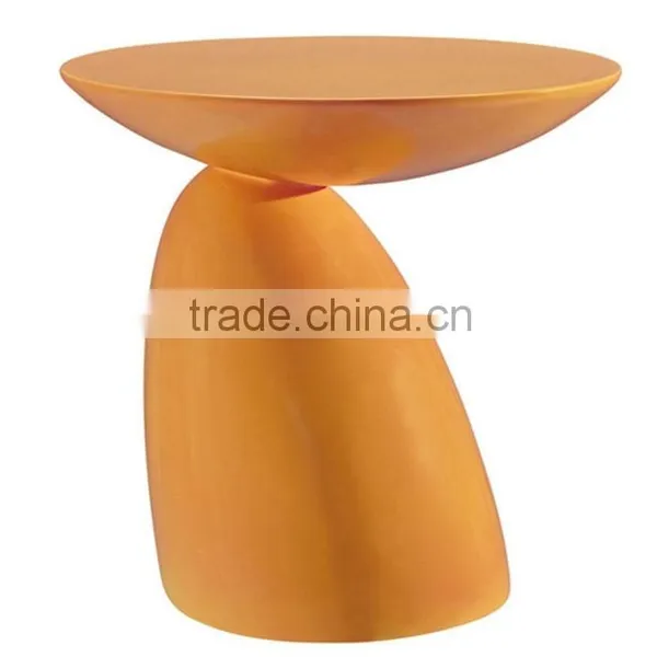 Modern Flow Fiberglass Side Table, Mushroom Shape photo-5