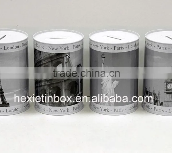 Best Popular Hot Selling Cylindrical Shape Money Box photo-2
