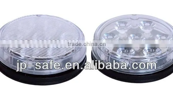 Police Led Warning Light, Aluminium Housing 12v Round Colored Strobe LTDG95 photo-2