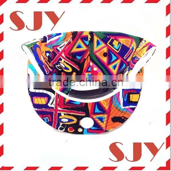 Custom Design 6 Panel Wholesale Floral Snapback Hat photo-2