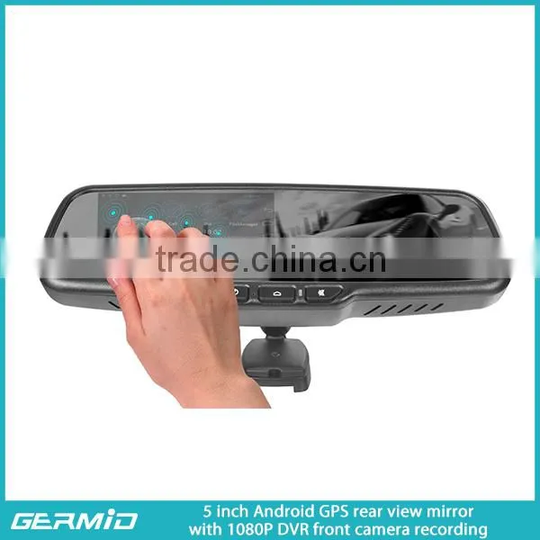 Rearview Mirror Gps Android 5 Inch With Rear View Camera DVR Radar Detector photo-6