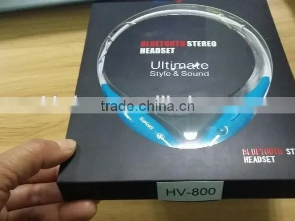 HV-800 Universal Wireless Bluetooth Music Headset A2DP Stereo Vibration Neckband Style Earphone Headphone For Cellphones photo-5