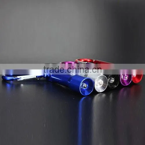 Ningbo JELO Popular Hot Sales Promotion Bright 1LED Carabiner Keychain Light Cheaper Gift Flashlight and Torch photo-4