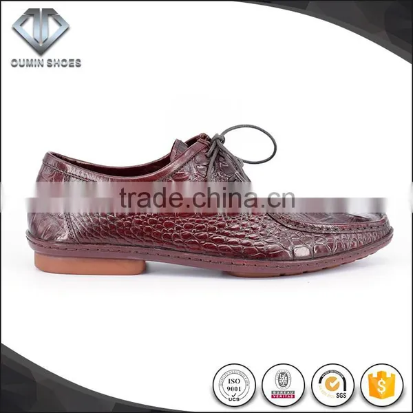Goodyear Driving Shoes Injection Molding High Level Genuine Leather Men Shoes The Crocodile Pigskin photo-2
