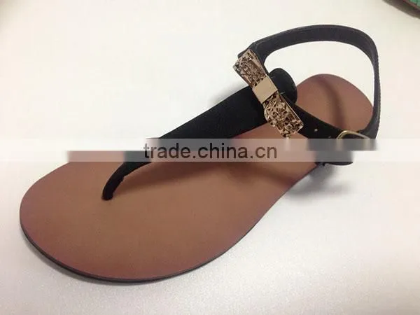 Uniseason New Design Wholesale Outdoor Summer Flat Sandals 2015 Women