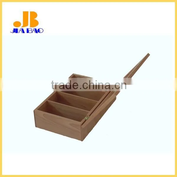 Wooden 4 Separate Green Tea Bag Storage Box photo-4