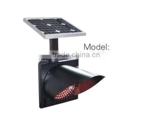 Long Lifetime Solar Flashing LED Traffic Light photo-5