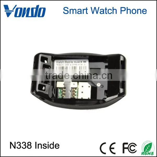 Vondo New N388 GSM Quadband Voice Dialing Unlocked Touch Screen--Black Watch Cell Phone photo-4
