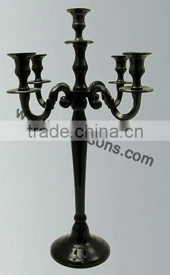 Black Party Use Candelabra Weddings And Metal Religious Candelabra For Decorative Church photo-3