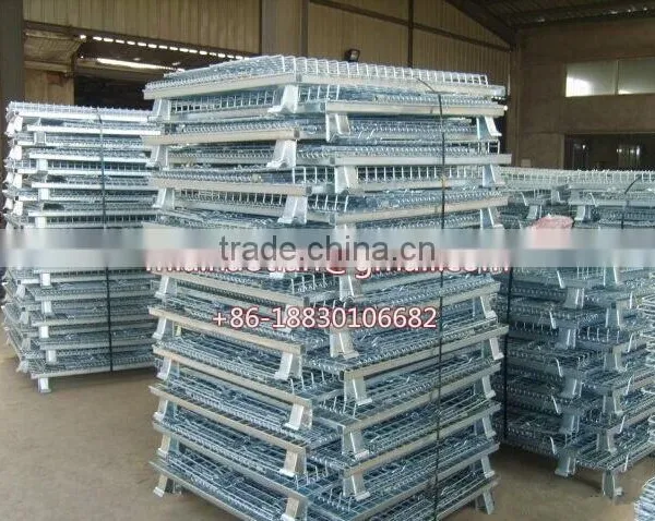 800x900x1200mm Foldable Galvanized Iron Basket Pallet Mesh photo-3