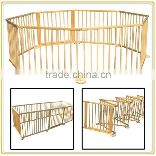 2015 Safety Care Wooden Folding Baby Playpen Wooden Beech Baby Playpen photo-3