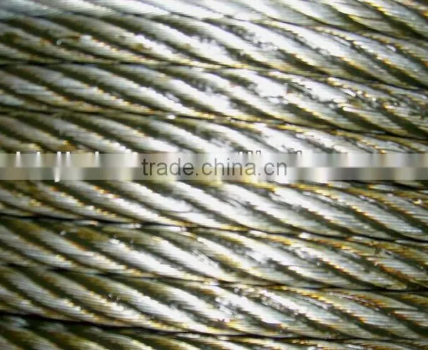 China Ungalvanized Steel Wire Rope 6x29Fi