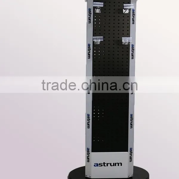 Floor Standing Removable 4 Sides Metal Rotating Peg Display Stand photo-2