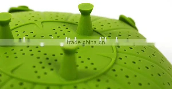 Silicone Vegetable Fruit Strainer Colander Basket Mat Bowl Steamer photo-3