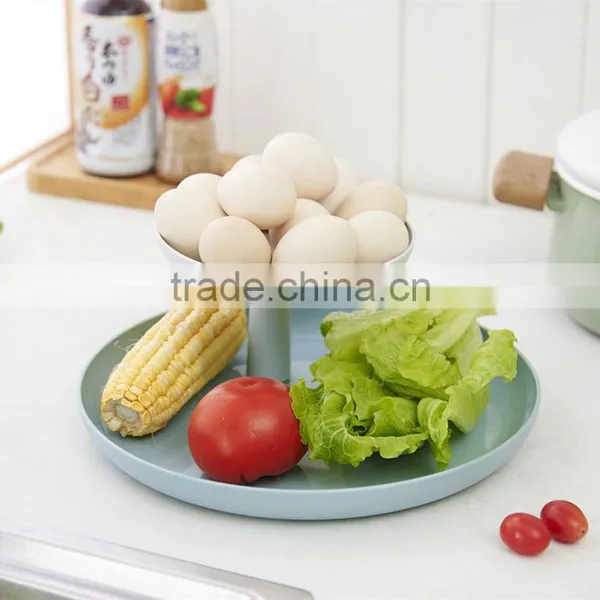 Plastic DIY Round Two Layer Fruit Tray photo-5