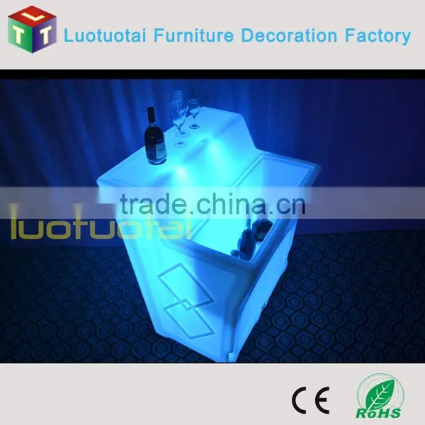 112CM High PE Plastic Illuminated Bar Corner Unit/LED Bar Counter /LED Bar/LED Illuminated Bar Hire LTT-BC05A photo-5