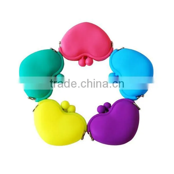 Candy Colored Food Grade Silicone Coin Purse for Girls photo-3