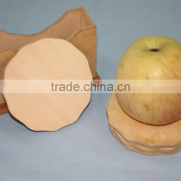Unfinished Custom Round Wooden Cup Coast Wholesale photo-3
