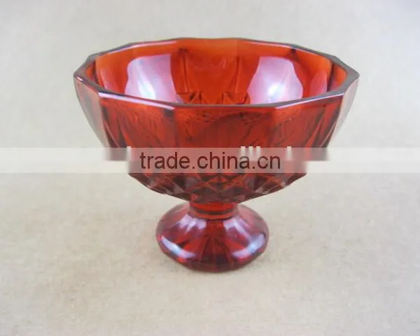 Colorful Ice Cream Cold Drink Glass Cup With Base photo-3