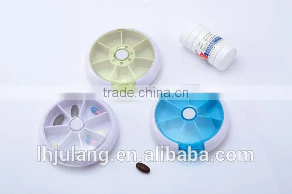 New Design Plastic 7days Weekly Pill Box / Plastic Round 7days Pill Organizer photo-2