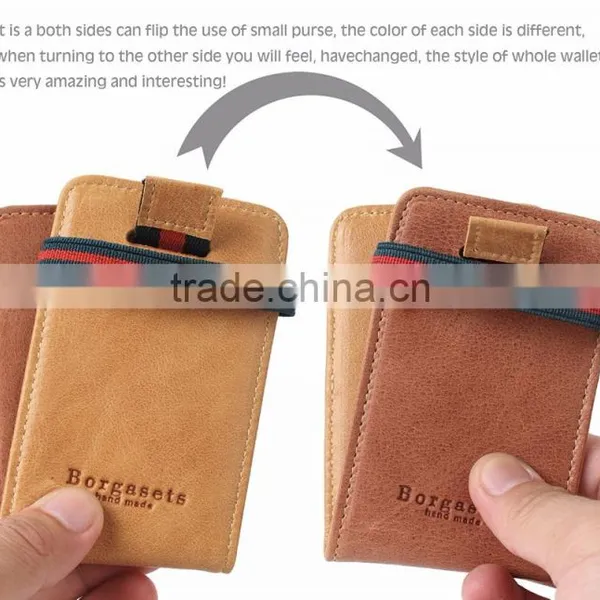 RFID Blocking Bifold Slim Wallet With Pull Tab Sleeves and Money Clip photo-5