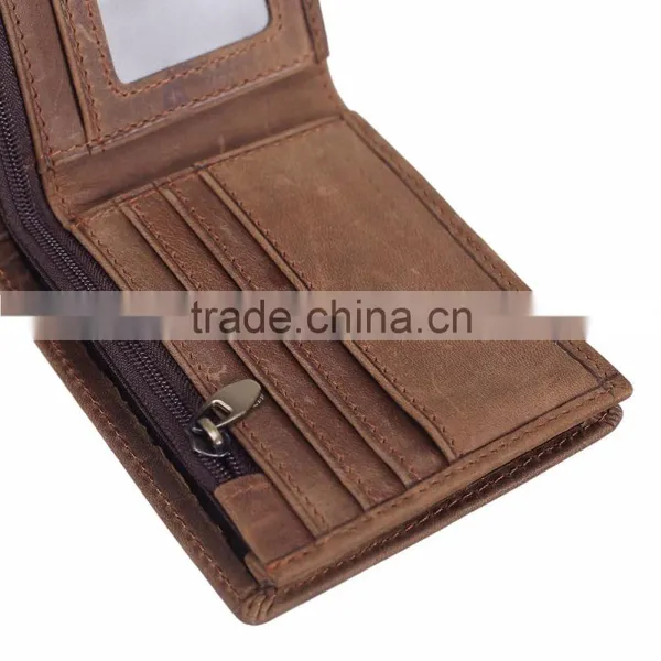 2017 Custom Desgin RFID Genuine Leather Wallets Personalize Leather Wallet India photo-6