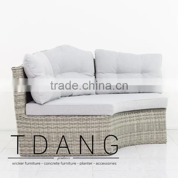 Dreux Outdoor Corner Bench - Vietnam Wicker Furniture - Poly Rattan Furniture photo-2