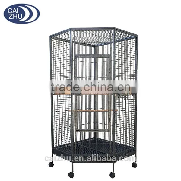Large 162cm Corner Parrot Aviary Bird Cage With Wheels photo-2