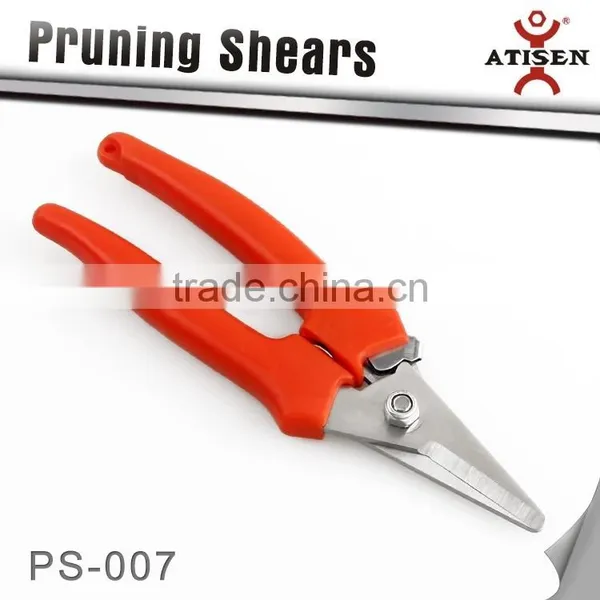 House Garden Flower Leather Scissor Metal Tin Cutter Tree Trimmer PRUNING SHEARS photo-2