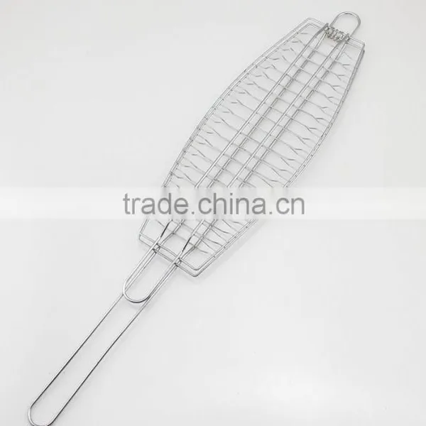 Metal Fish Shape Camping Barbecue Foldable Grill Net photo-2