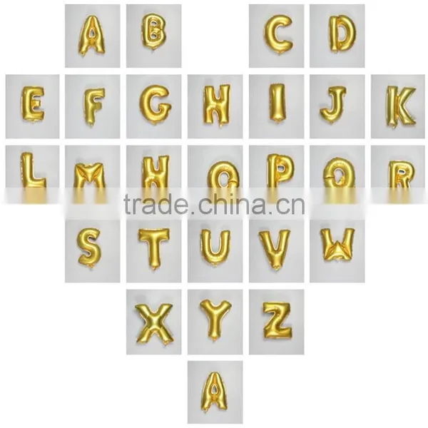 16 Inch Helium Inflatable Foil Balloons Party Decoration Gold Foil/aluminum Balloon photo-5