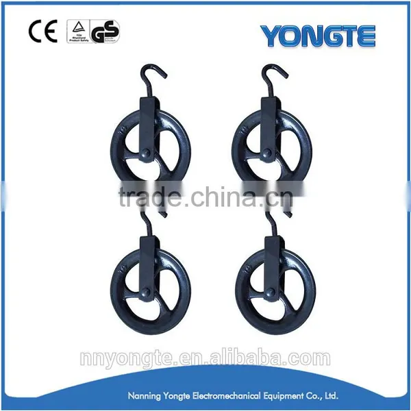 High Quality Wire Rope Cast Iron Block / Black Pulley Block photo-2