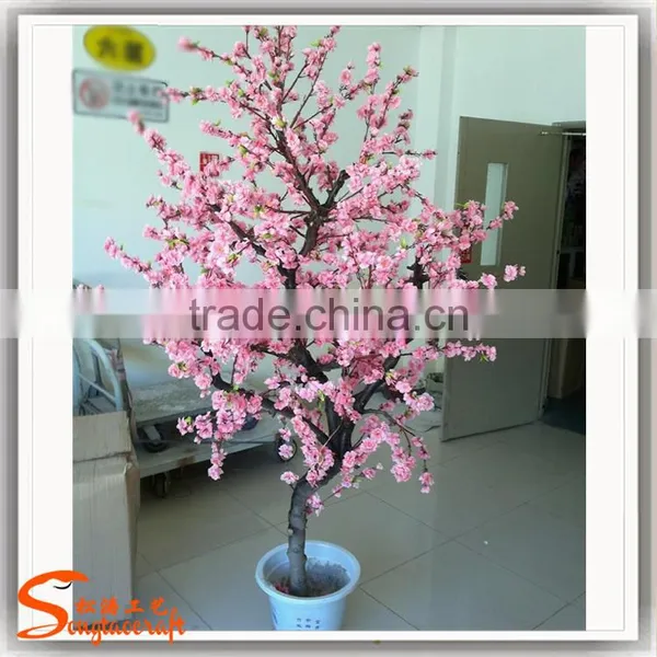 Guabgzhou Manufacturers Supplying High Quatily Simulation Artificial Peach Blossom Tree for Sale photo-3