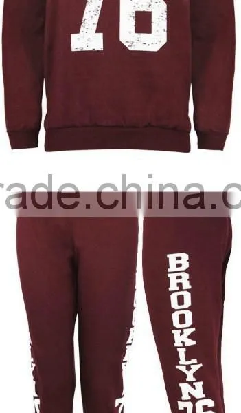 Ladies Brooklyn 76 Full Set Sweatshirt & Jogging Bottoms Joggers Tracksuit photo-3