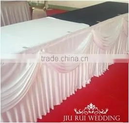 3m ,4m , 5m , 6m ,7.5m Length X75cm Height Shiny Beautiful Ice Silk With Swag Table Skirt photo-2