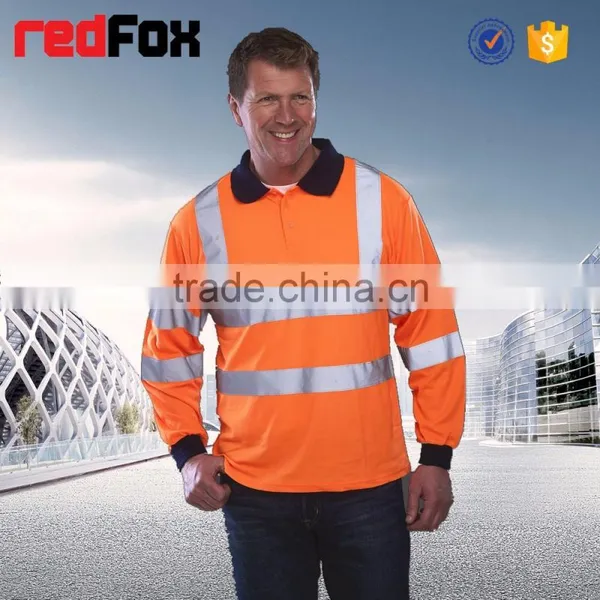 T-shirt Design Mesh Fabric 100% Polyster Safety T-shirt for Worker Birdeyes Safety T-shirt photo-3
