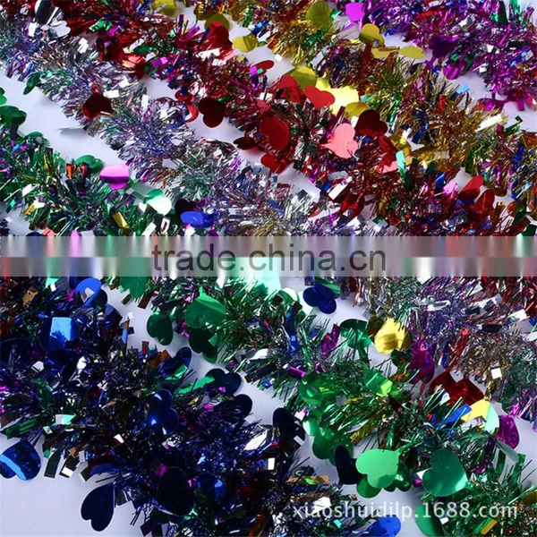 Cheap Colorful Christmas Tinsel Garland Tree Decorations Wedding Decorative Garland photo-6