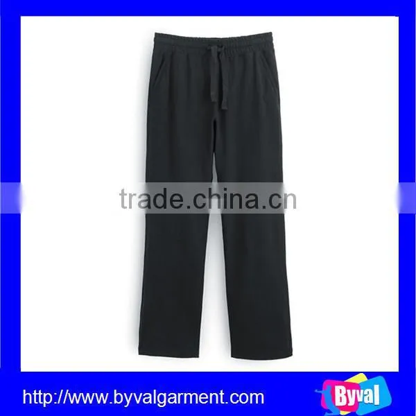 2015 OEM Wholesale Mens Solid Color Sports Gym Trousers With Side & Back Pockets photo-3