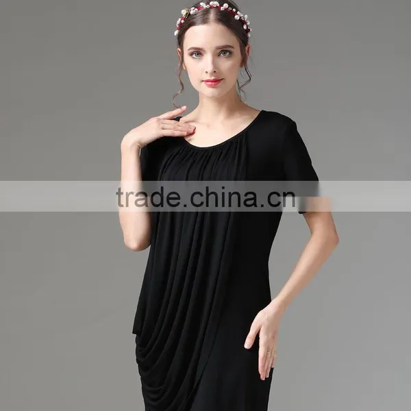 MAMALOVE Soft Knitted Fabric Summer Matern Dress Manufacturer Nurs Clothes Breastfeeding Dress photo-2