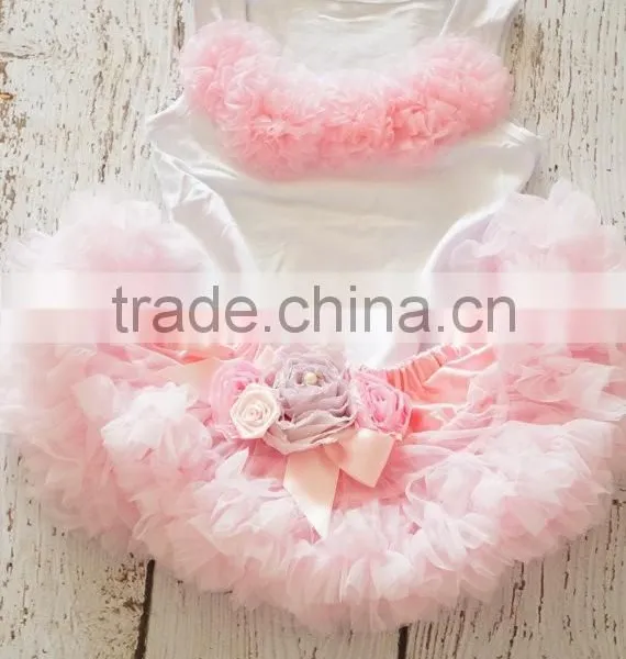 Pettiskirts Tutu Tulle Ballet Skirt for Girls Chiffon Ruffle Fluffy Pettiskirt Children Ballet Skirts photo-3