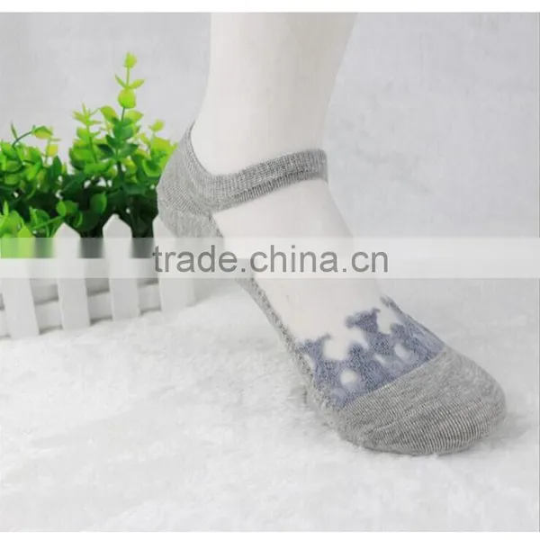 Amazing Free Size Womens Short Sock Women Lady Girl Summer Thin Transparent Crystal Silk Socks photo-5