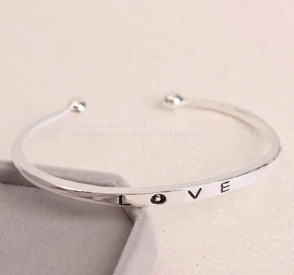 Fashion Jewelry Love Open Bangle photo-4
