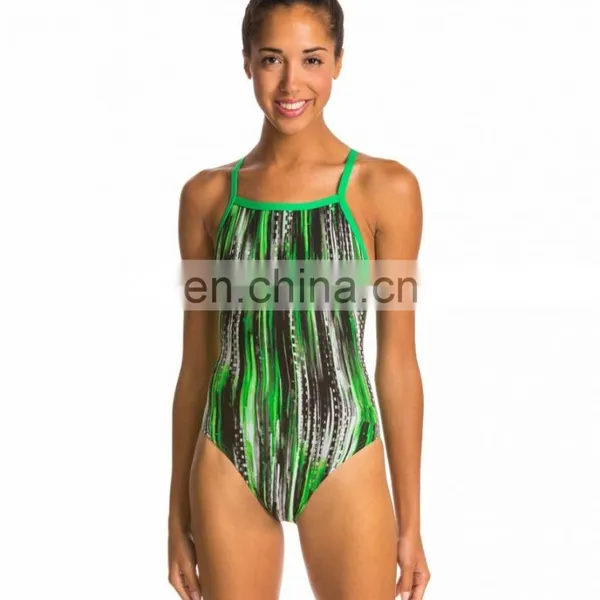Waist Band Swimsuit/high Leg Sublimation Swimsuit/ High Cut One Piece Beach Wear Swiming Suit